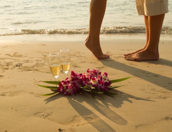Romantiek aan het strand